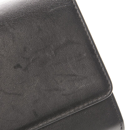 Celine Smooth Calfskin Large Flap Wallet Black 10 of 12