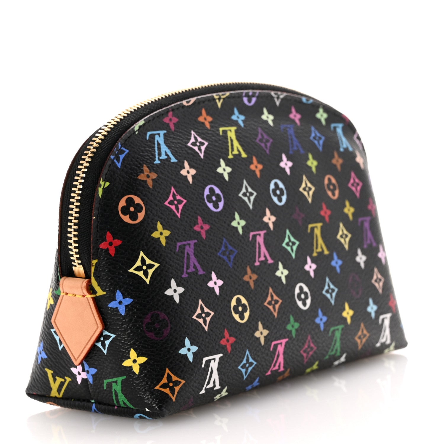 Louis Vuitton Monogram Multicolor Cosmetic Pouch Black Grenade 3 of 6