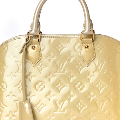 Louis Vuitton Vernis Alma PM Blanc Corail 7 of 19