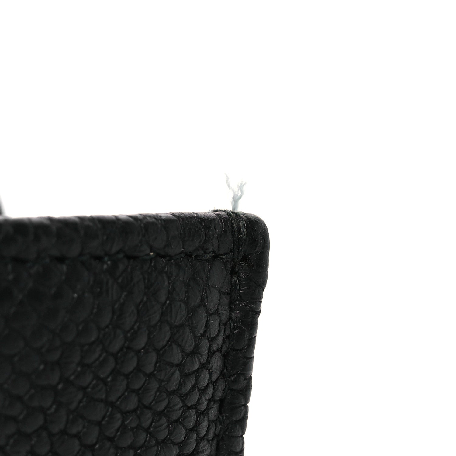 Chanel Caviar Quilted Thread CC Compact Flap Wallet Black 13 of 14