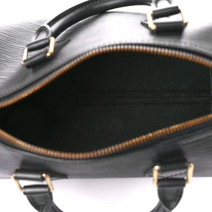 Louis Vuitton Epi Speedy 25 Black 5 of 16