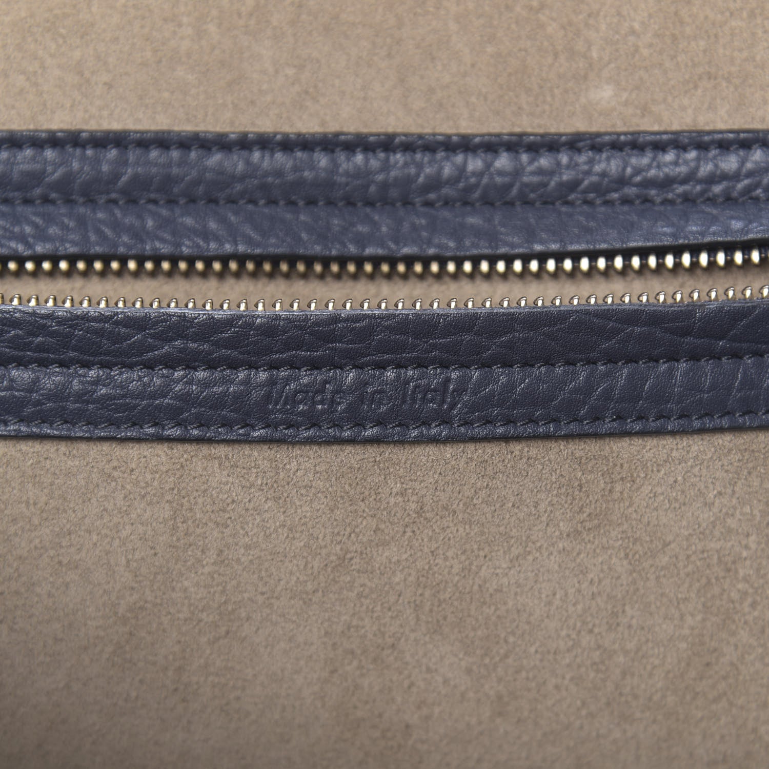 Celine Bullhide Calfskin Medium Phantom Luggage Navy Blue 6 of 10