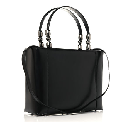 Christian Dior Calfskin Maris Pearl Beaded Top Handle Bag Black 3 of 14