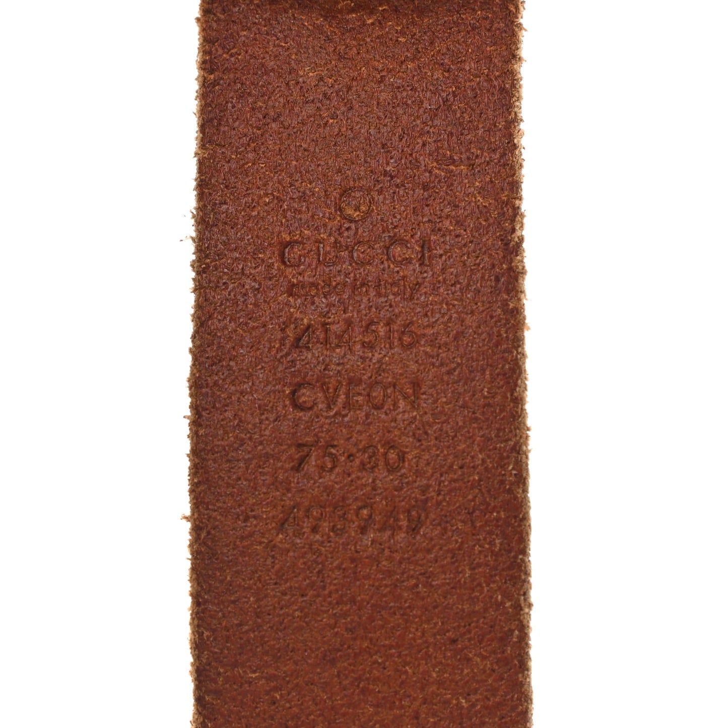 Cuoio Toscano Nickel Double G 30mm Belt 75 30 Cuir