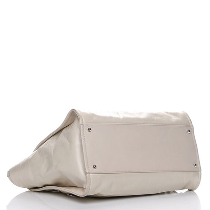 Chanel Glazed Calfskin Large Deauville Tote Ivory 4 of 13