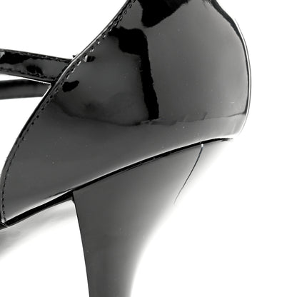 Saint Laurent Patent Cassandra 100 Sandals 39 Black 9 of 9