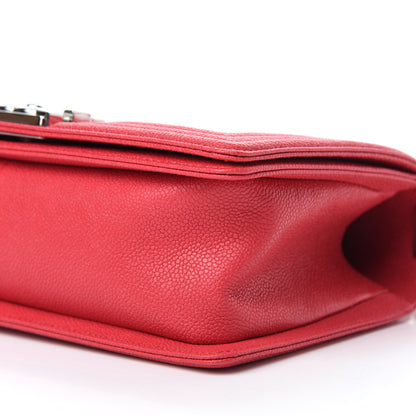 Chanel Caviar Quilted Medium Boy Flap Light Red 7 of 11