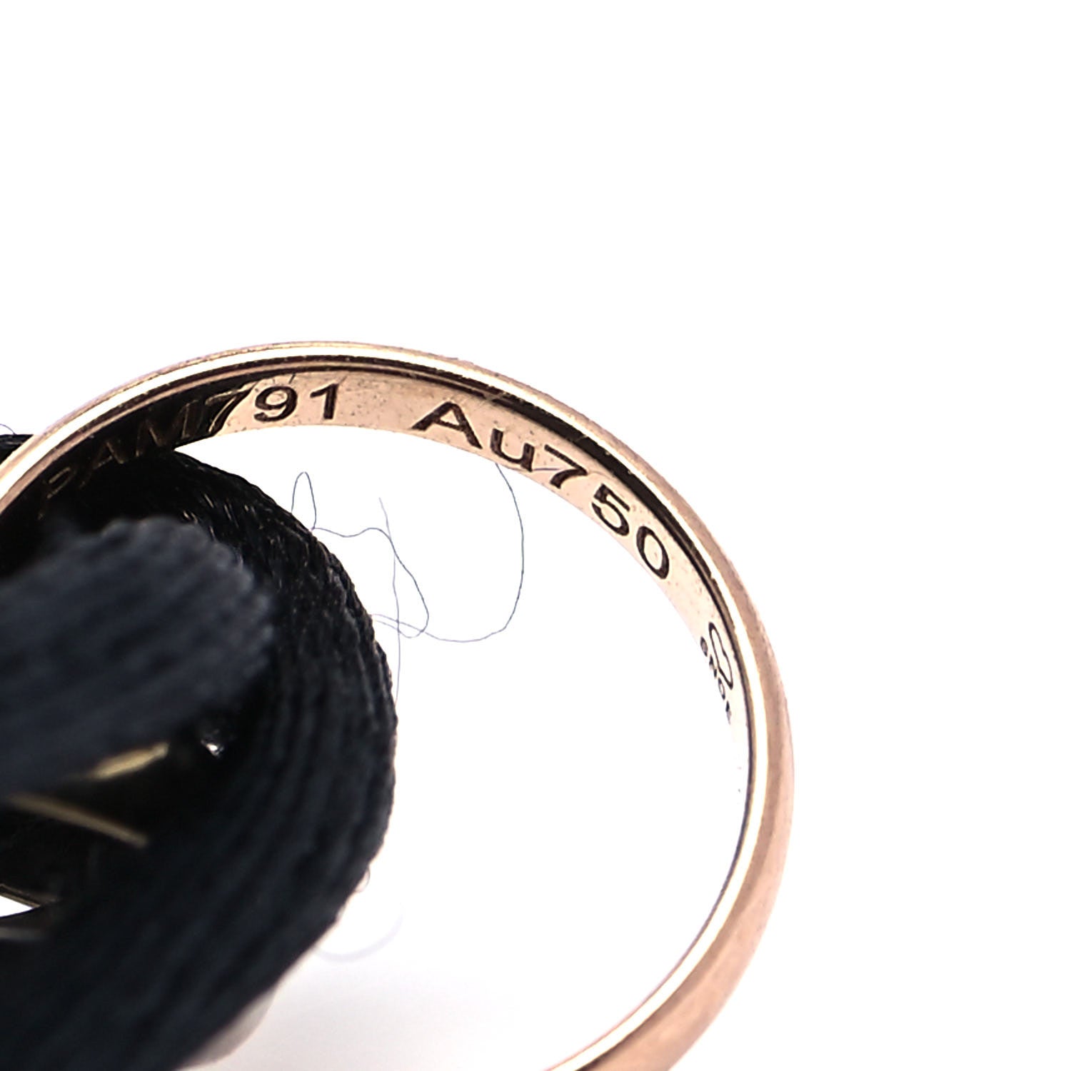 Cartier 18K Pink Yellow White Gold Trinity Adjustable Cord Bracelet Black 6 of 7
