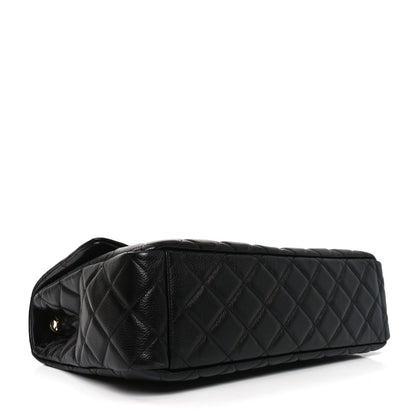Chanel Caviar Quilted Small XXL Travel Flap Bag Black 4 of 11