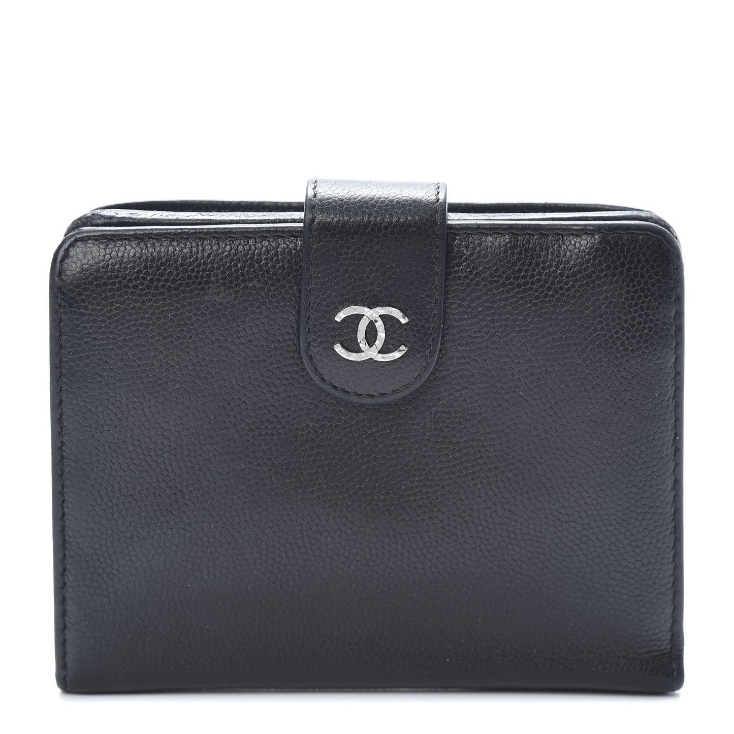 Caviar Sevruga French Compact Wallet Black