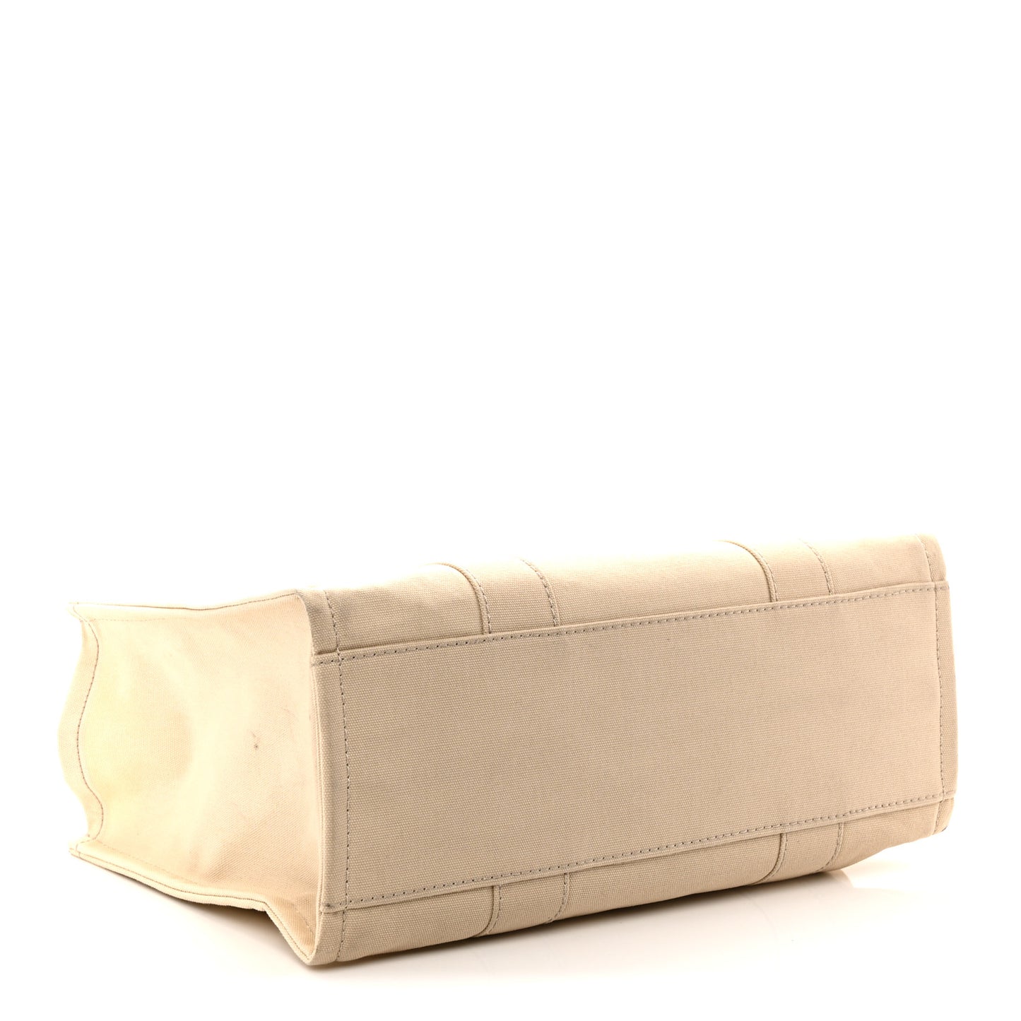 Cotton Canvas Large The Tote Bag Beige