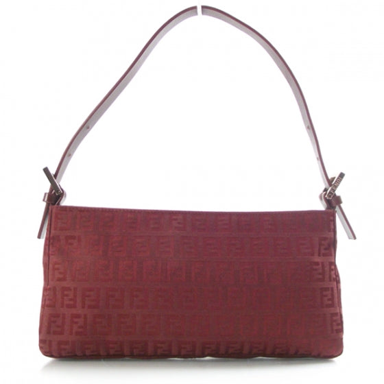 Fendi Zucchino Pochette Burgundy 1 of 9