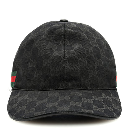Gucci Monogram Web Baseball Hat XXL Black 2 of 9