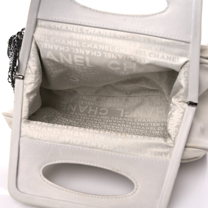 Chanel Lambskin Chain Fringe Handbag White 4 of 14