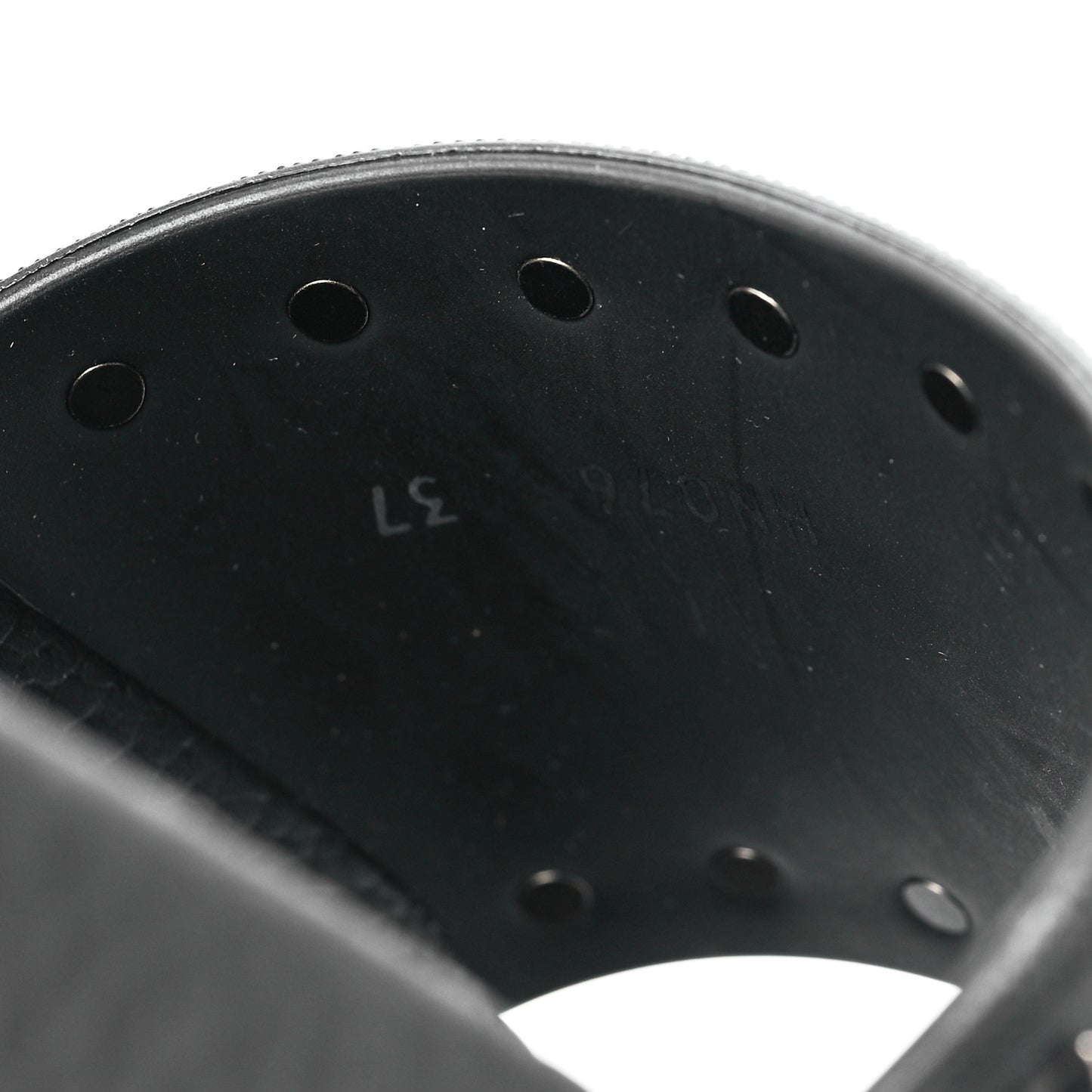 Rubber Rockstud Slide Sandals 37 Black