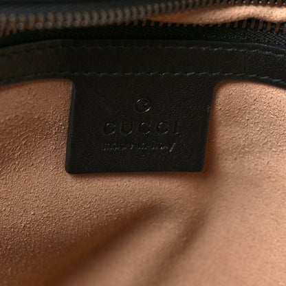 Gucci Calfskin Matelasse Medium GG Marmont Shoulder Bag Black 6 of 9