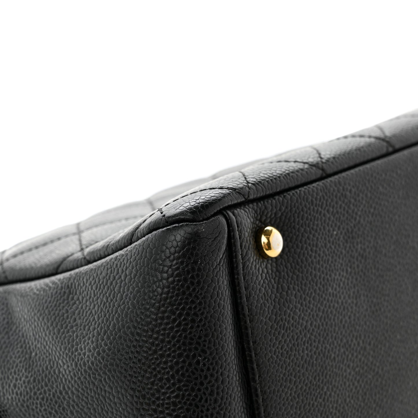 Caviar Quilted Petit Timeless Tote PTT Black