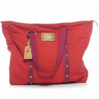 Louis Vuitton Antigua Cabas GM Red Pink 1 of 7