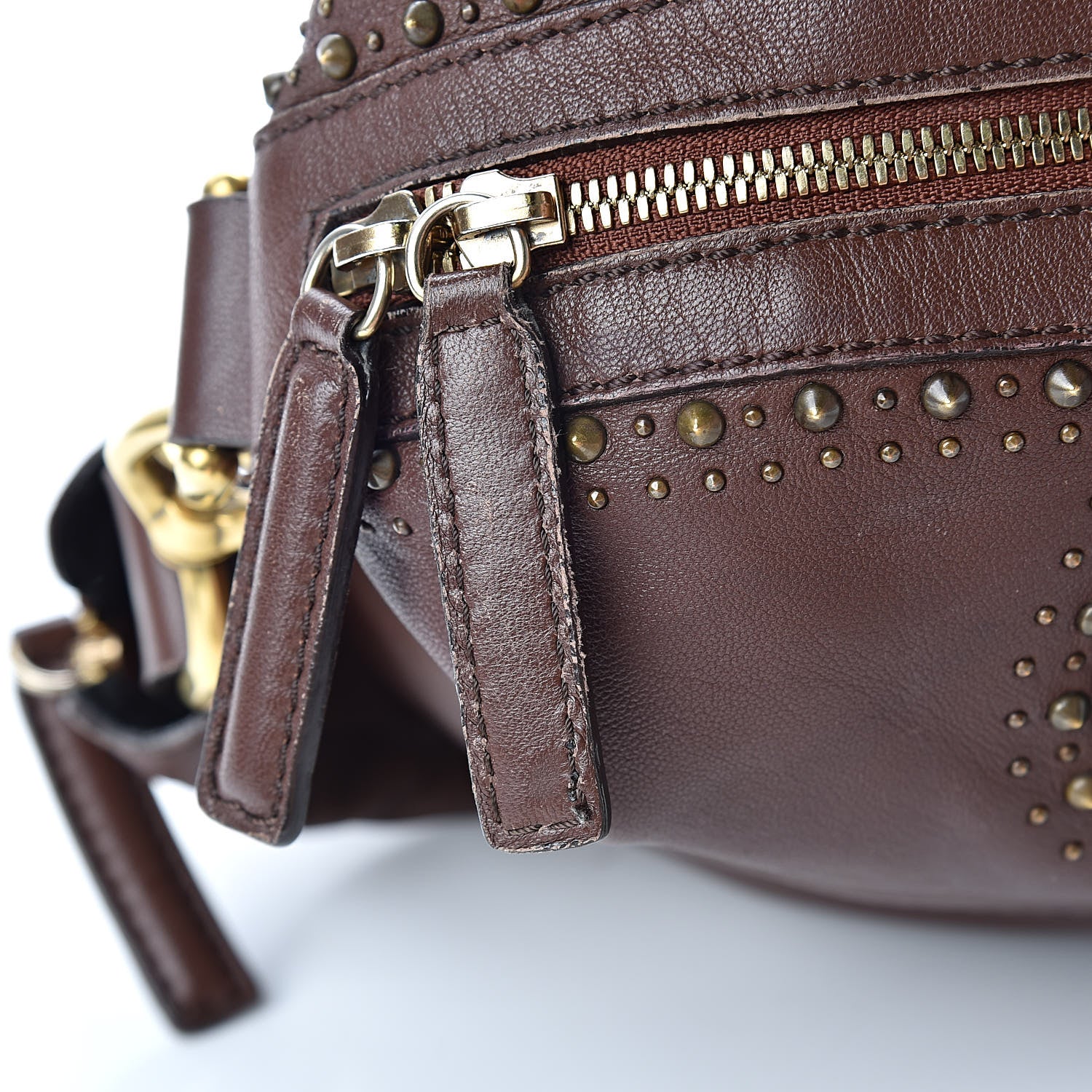 Givenchy Lambskin Studded Small Nightingale Dark Brown 17 of 17