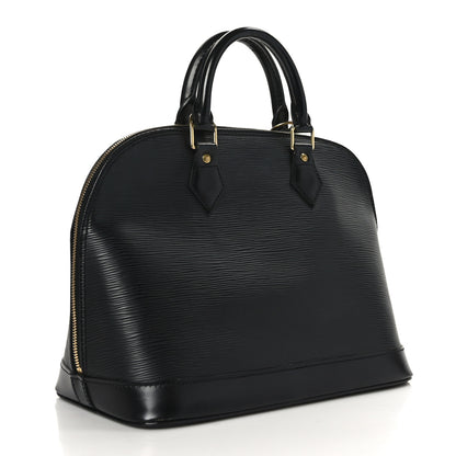 Louis Vuitton Epi Alma MM Black 3 of 11