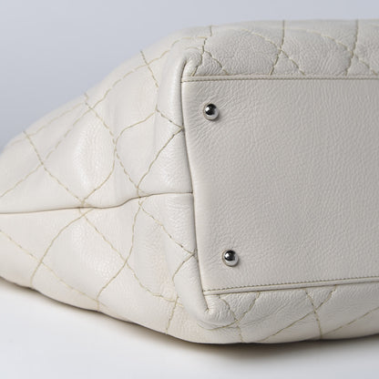 Chanel Glazed Calfskin Large On The Road Tote Ivory 8 of 14
