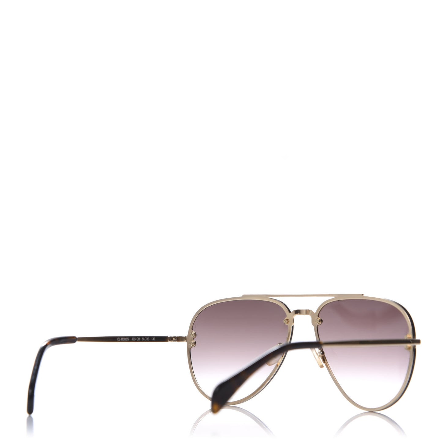 Mirror Aviator Sunglasses CL 41392/S Gold Grey