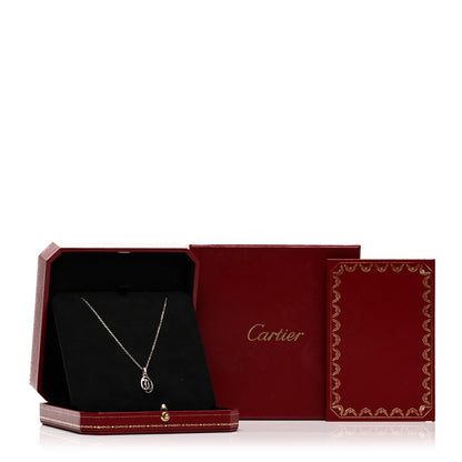 Cartier 18K Pink Gold Diamond Logo Pendant Necklace 5 of 5