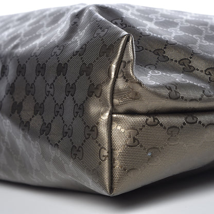 Gucci Imprime Monogram Large Zippered Shopping Tote Pewter 10 of 12