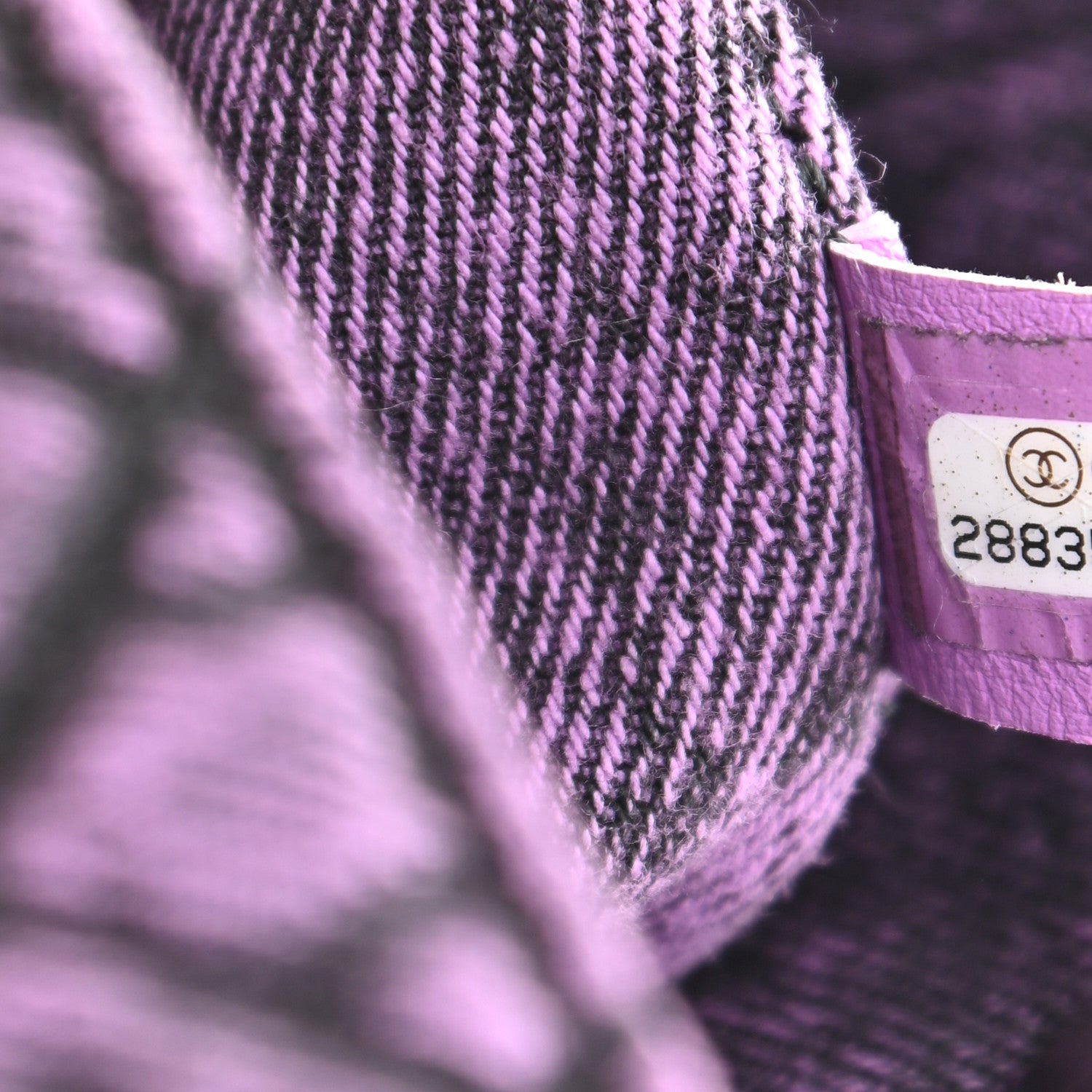 Chanel Washed Denim Quilted Small Denimpression Flap Violet Purple Black 10 of 10