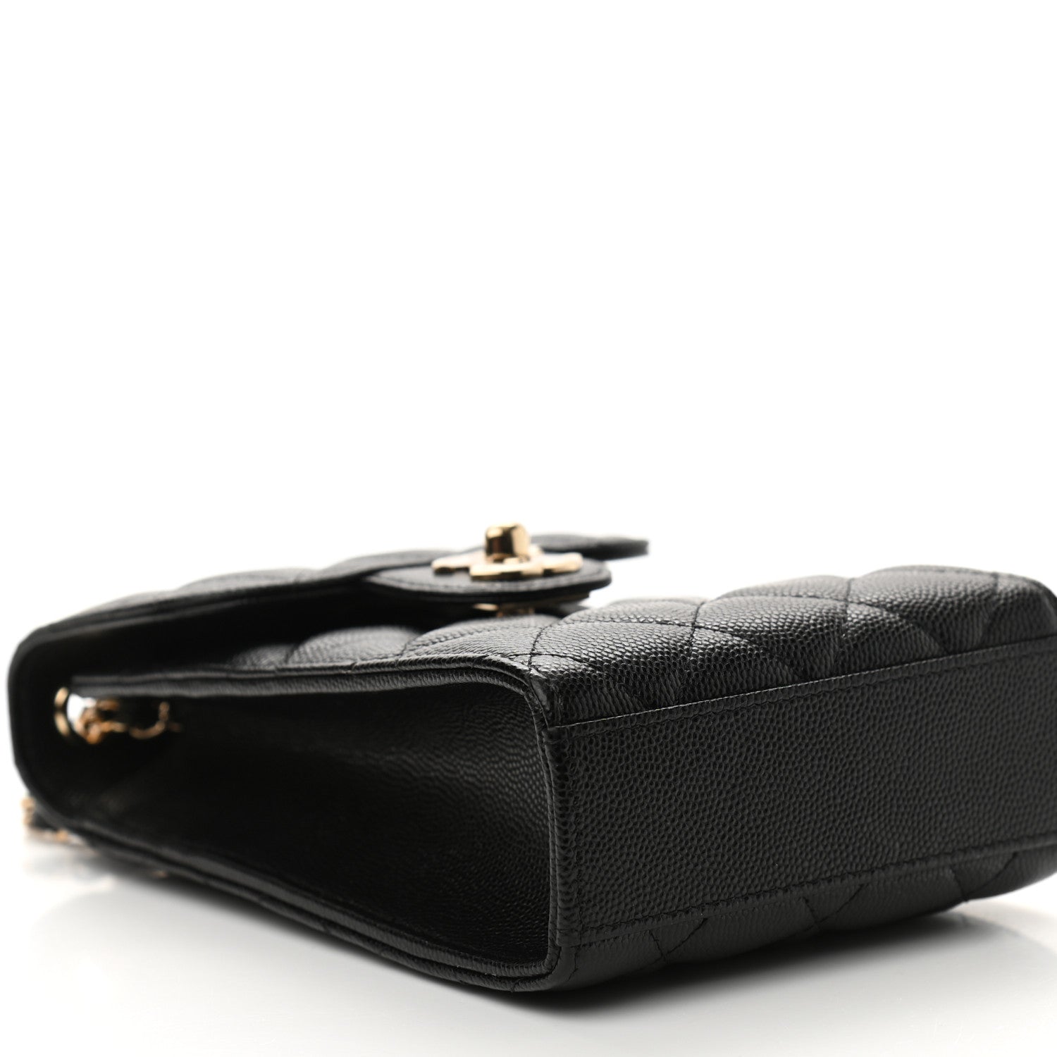 Chanel Caviar Quilted Classic Phone Holder Black 10 of 12
