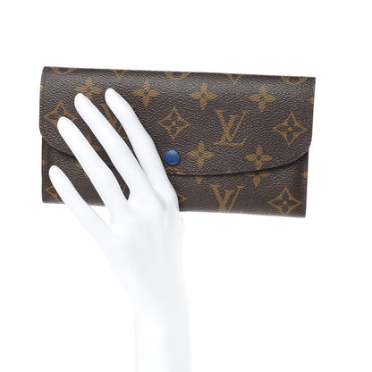 Louis Vuitton Monogram Emilie Wallet Blue 2 of 11