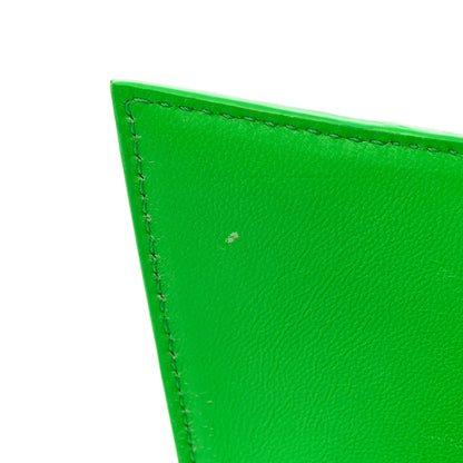 Balenciaga Shiny Calfskin Strass Crocodile Embossed Hourglass Top Handle Bag XS Fluo Green 12 of 13