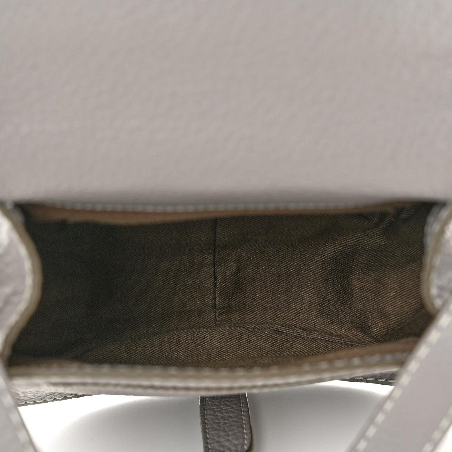 Chloe Calfskin Mini Marcie Round Crossbody Bag Cashmere Grey 4 of 12