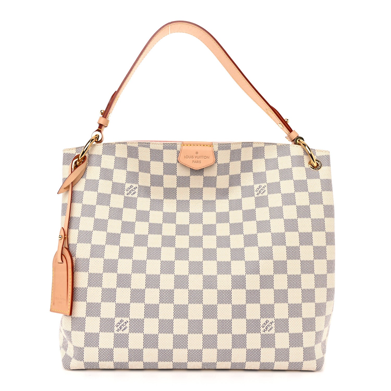 Louis Vuitton Damier Azur Graceful PM Rose Ballerine 1 of 9