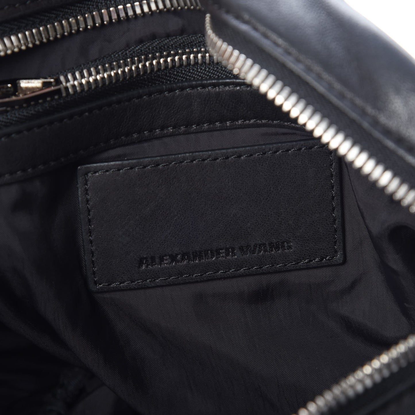 Washed Lambskin Brenda Chain Shoulder Bag Black
