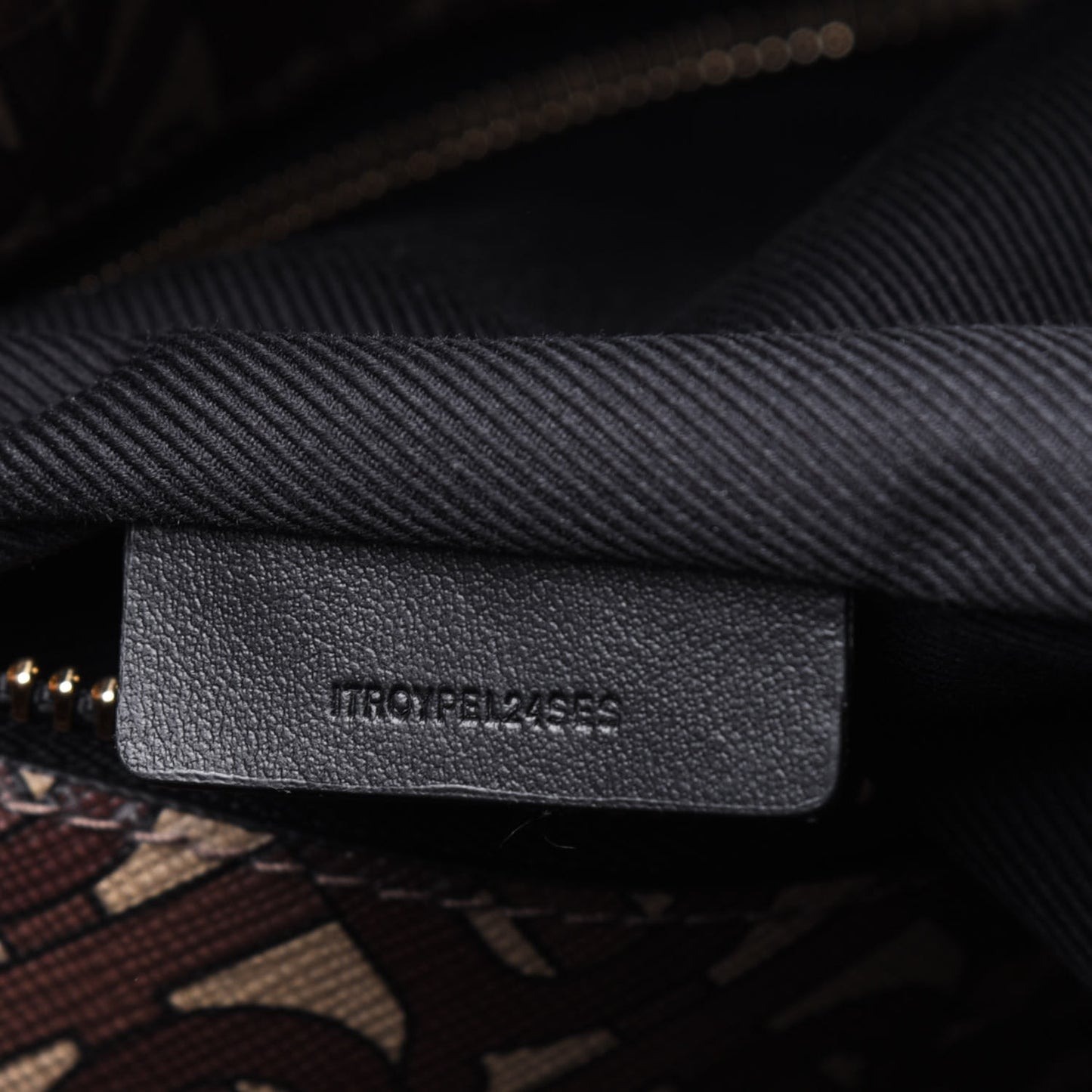 E-Canvas Monogram Stripe Backpack Bridle Brown