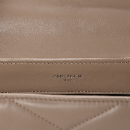 Saint Laurent Calfskin Y Quilted Monogram Toy Loulou Satchel Nude 8 of 12