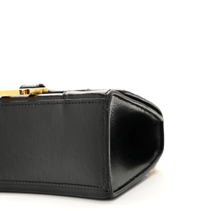Balenciaga Shiny Box Calfskin Hourglass Top Handle Bag XS Black 9 of 9