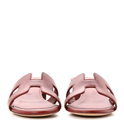 Hermes Calfskin Oasis Sandals 35 Rouge Corazon 2 of 9