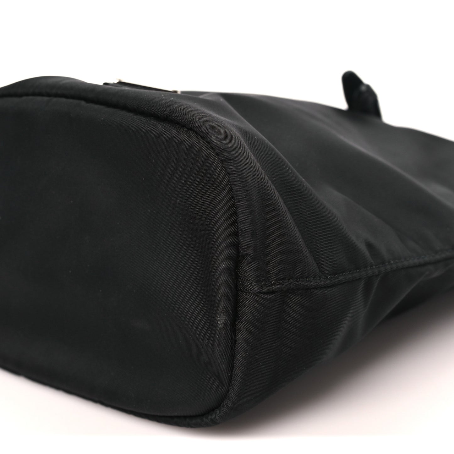 Re-Nylon Vela Drawstring Wristlet Pouch Black