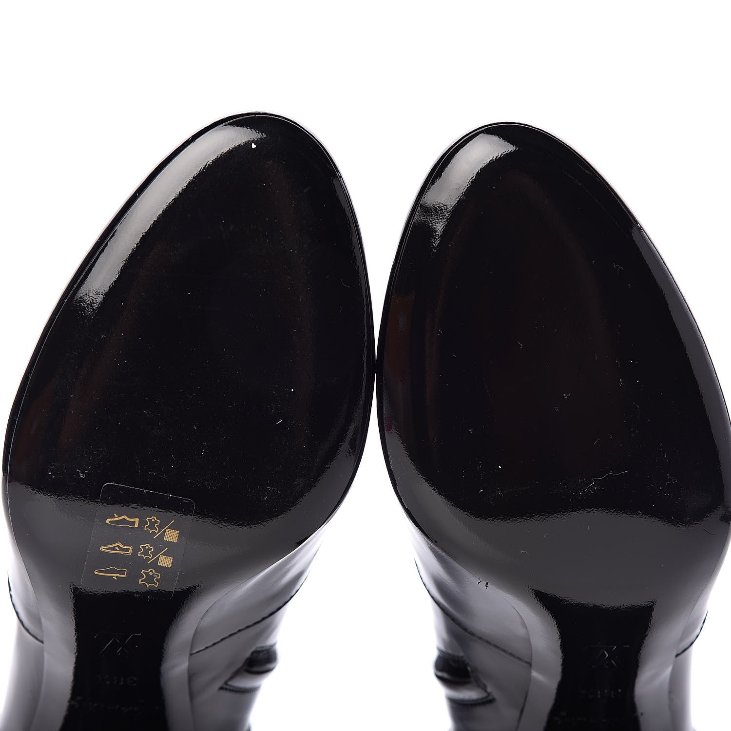 Louis Vuitton Patent Silhouette Ankle Boots 38.5 Black 8 of 9