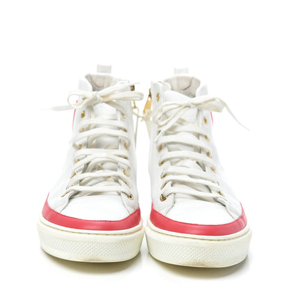 Louis Vuitton Calfskin LV Stellar Sneaker Boots 38 White Framboise 2 of 11