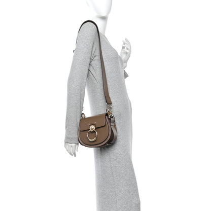 Chloe Calfskin Small Tess Bag Dark Nut 2 of 10
