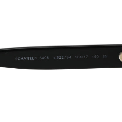Chanel Acetate Polarized Square Sunglasses 5408 Black 5 of 7