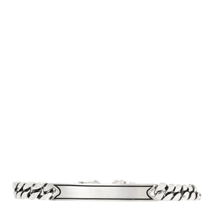 David Yurman Sterling Silver Micro Curb Chain ID Bracelet 1 of 5
