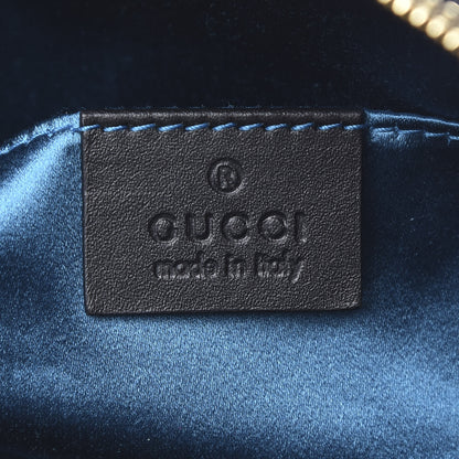 Gucci Suede Patent Web GG Small Ophidia Dome Shoulder Bag Black 5 of 10