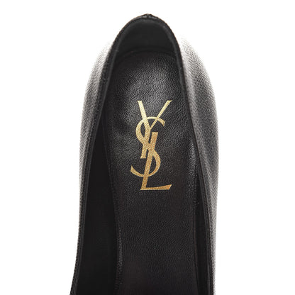 Saint Laurent Vernigolf Tribute Two 80 Platform Pumps 37.5 Black 6 of 9