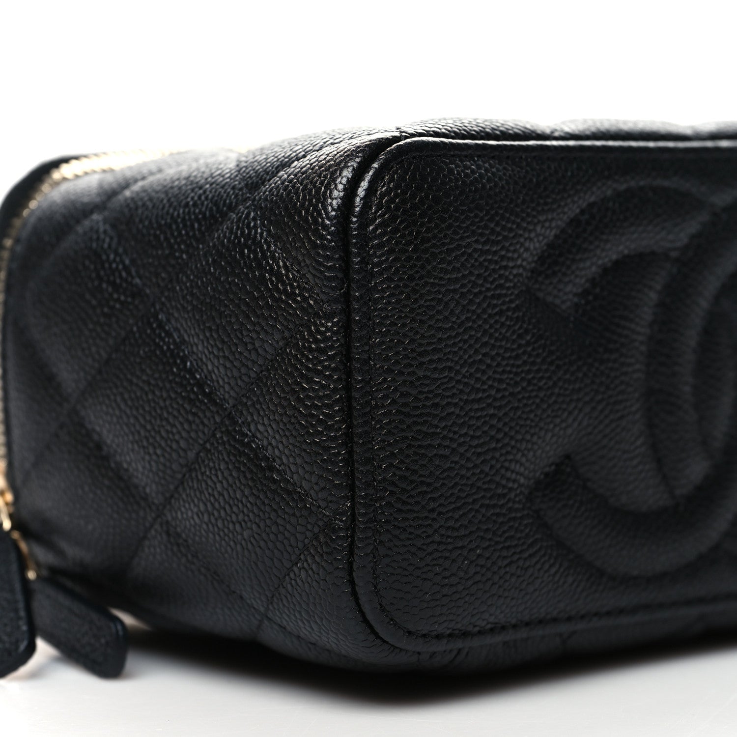 Chanel Caviar Quilted Sweetheart Vanity Case Black 10 of 12