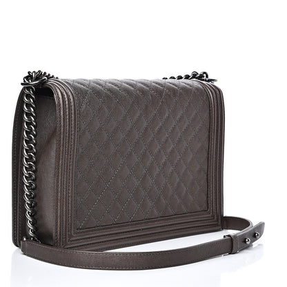 Chanel Calfskin Quilted Large Boy Flap Brown 2 of 11