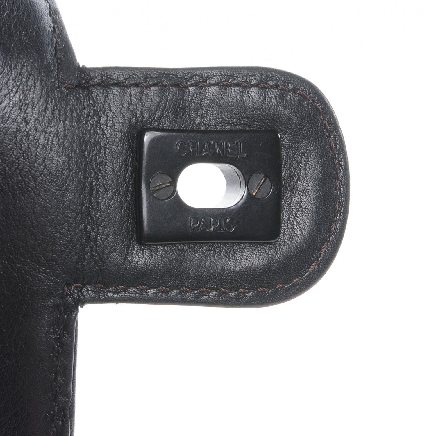 Chanel Calfskin Flap Shoulder Bag Black 8 of 8